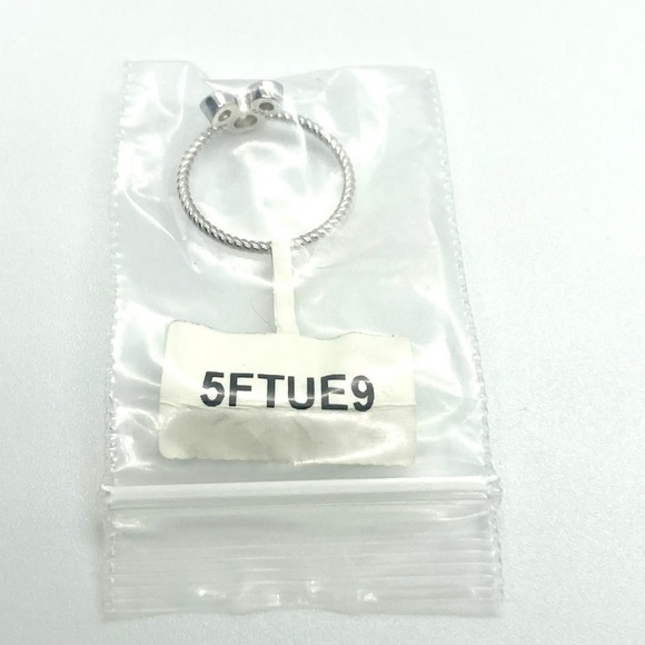 Size 6 925 Mickey Mouse Silhouette Twisted Band Ring - Picture 9 of 10